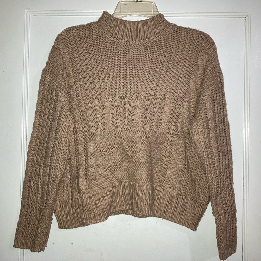 Brown pullover sweater